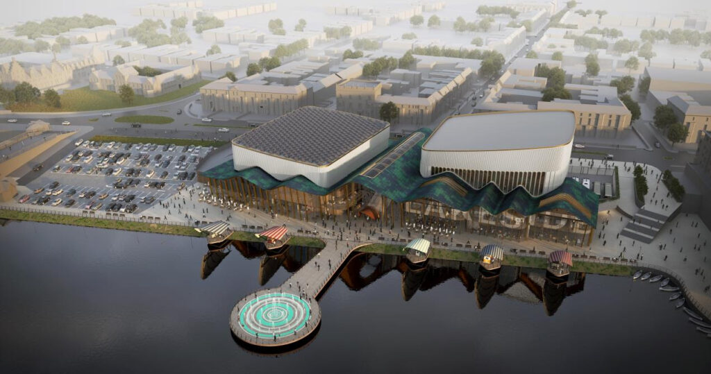 The proposed design of the new Marine Lake Events Centre in Southport