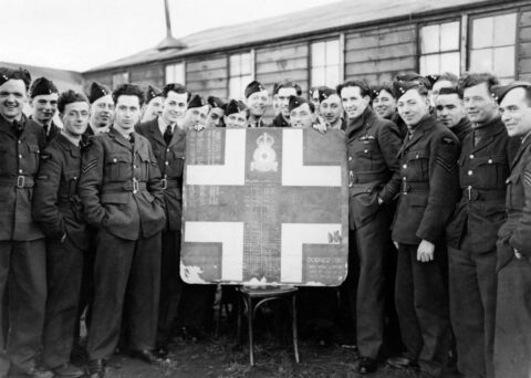World War Two Tally Board of enemy aircraft returned to RAF Woodvale in Southport