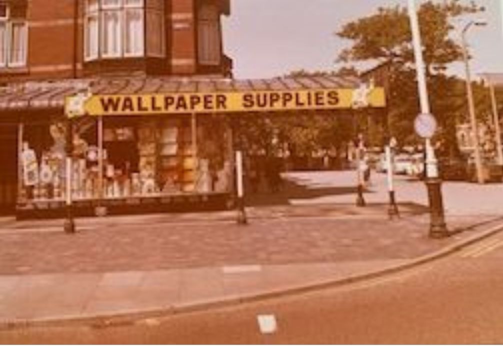 Wallpaper Supplies on Lord Street in Southport in the 1970s. Photo by Denise Houghton