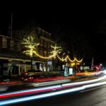 Christmas Lights in Birkdale Village in Southport. Photo by Angus Matheson of Wainwright & Matheson Photography