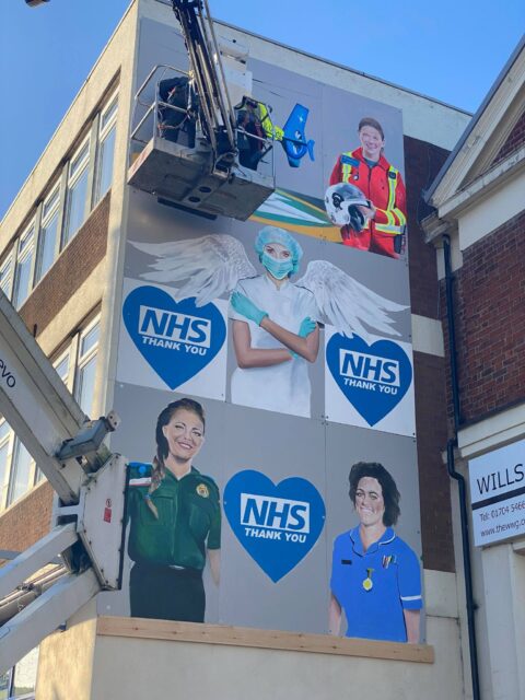 Nurse launches fundraiser to thank artist who created huge NHS mural in Southport