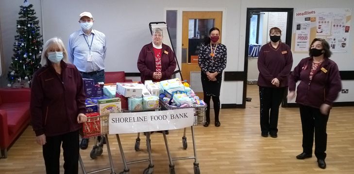 Sainsbury's supermarket in Southport has been raising money for Shoreline Foodbank
