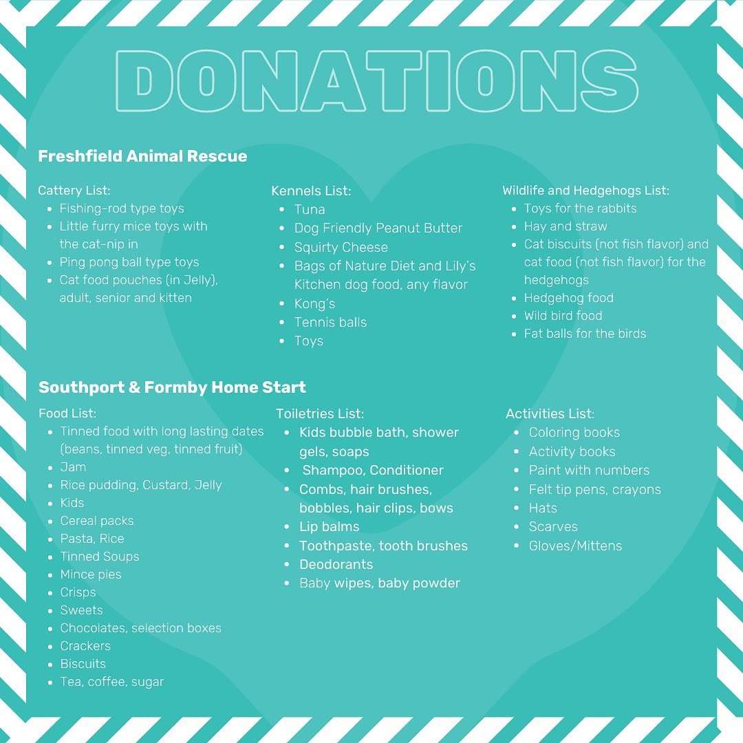 Tezlom in Sourthport has launched a Lend A Hand Donation Drive this Christmas to help Freshfield Animal Rescue and Southport & Formby Home Start