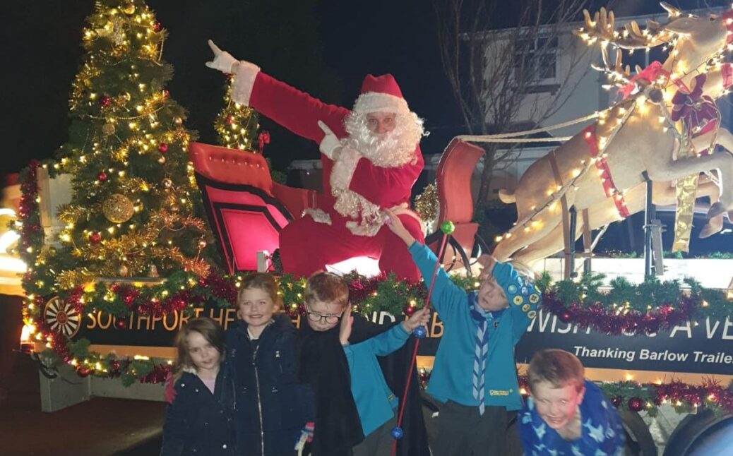 Thousands of people in Southport enjoyed the Southport Hesketh Round Table Santa Sleigh