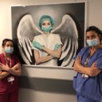 Our Angel by artist Robert Newbiggin now takes pride of place at Southport Hospital