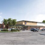 A CGI of the new Aldi supermarket in Tarleton