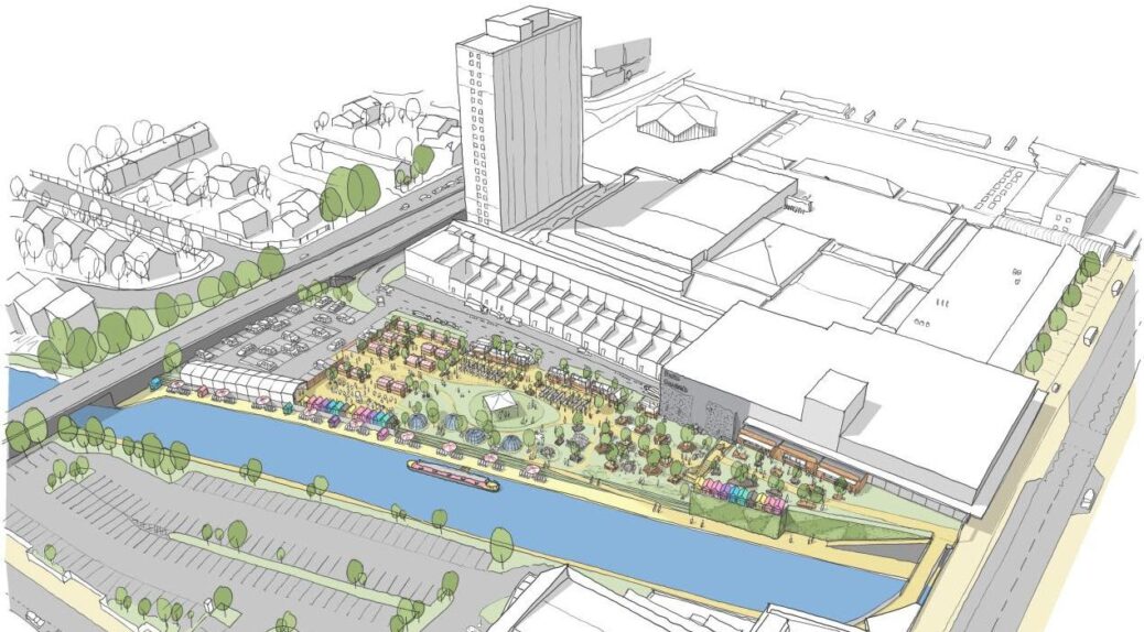 The ongoing transformation of Bootle has taken a major step forward as work begins to transform the canalside into an exciting new events and entertainment space