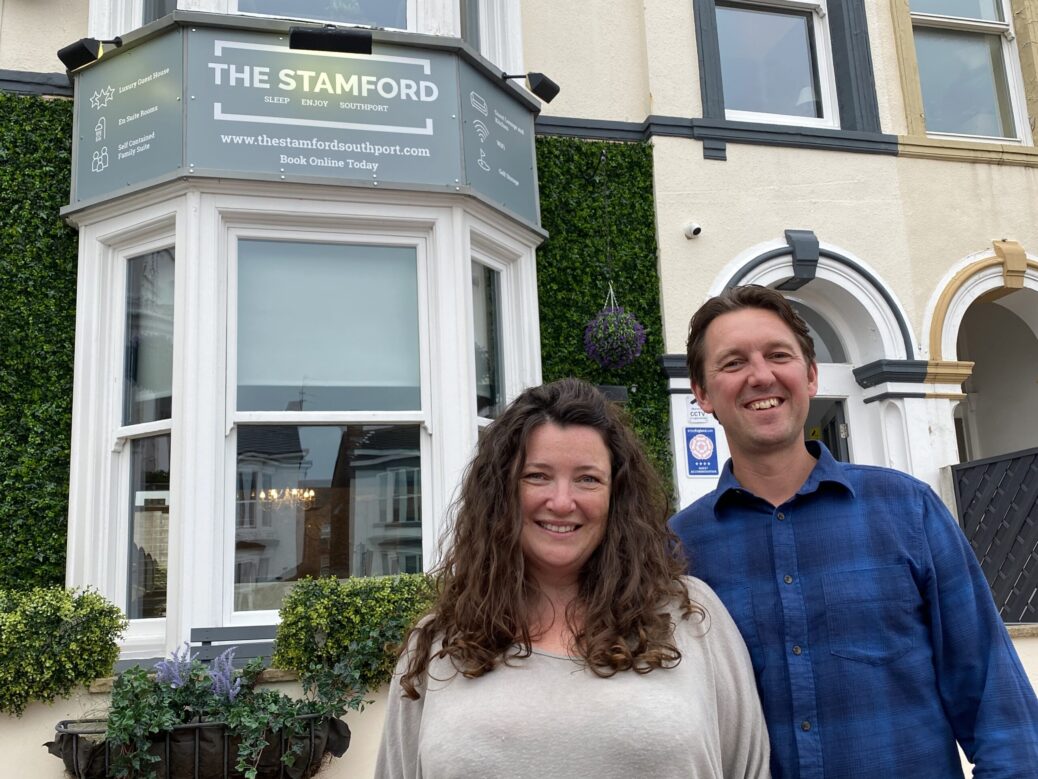 Sarah and Ricky Blaney, owners of The Stamford in Southport