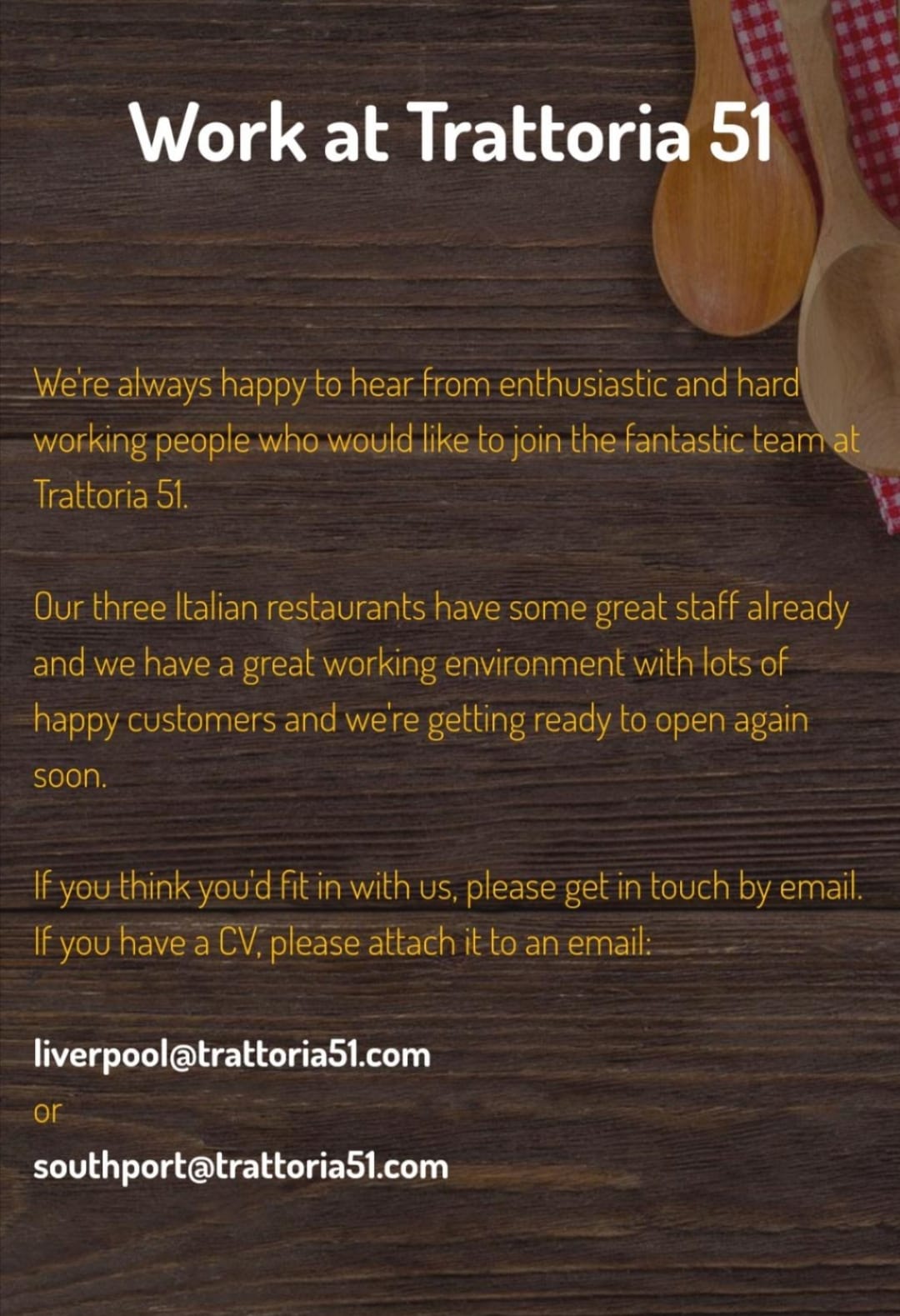 Trattoria 51 in Southport