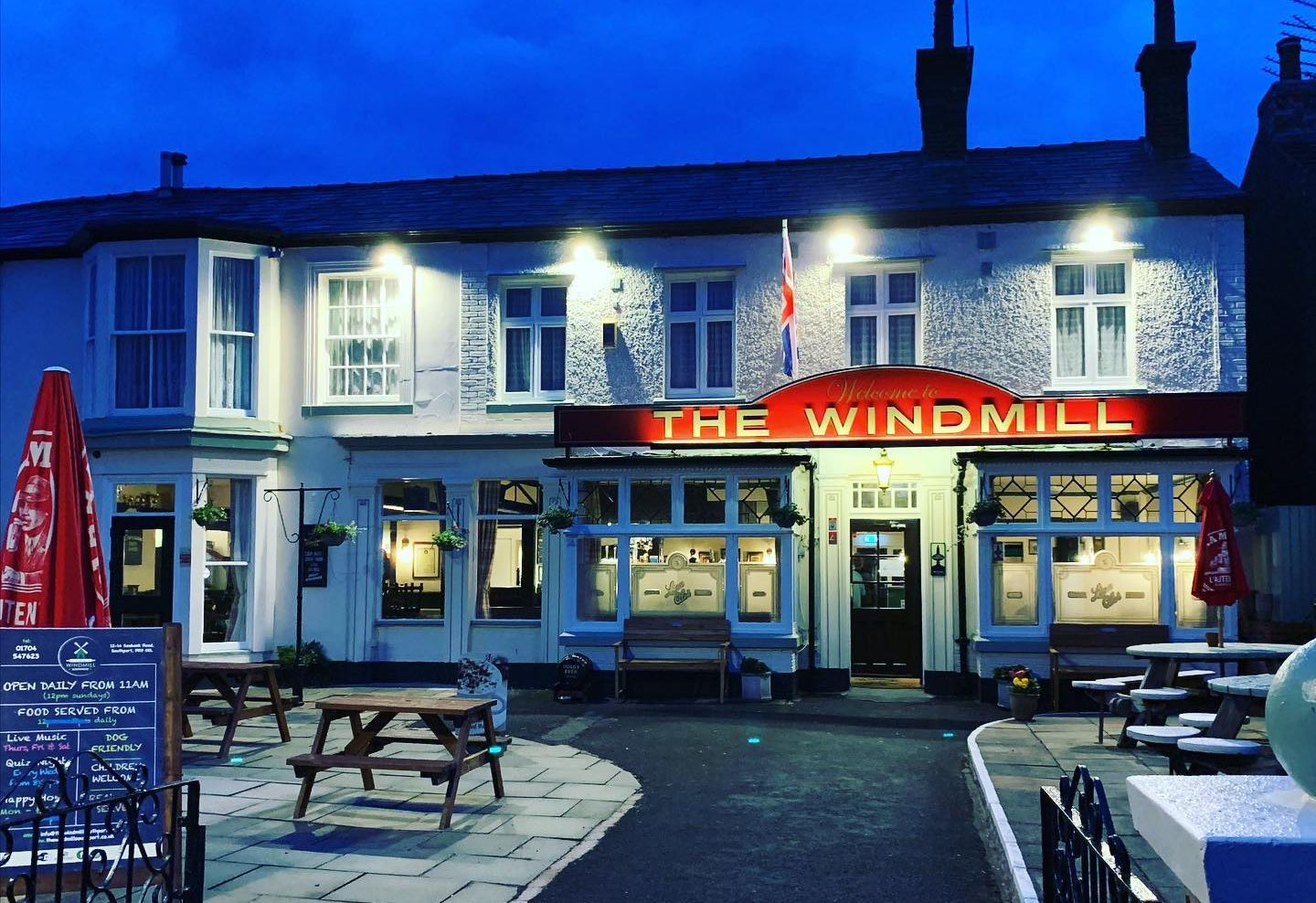The Windmill pub on Seabank Road in Southport