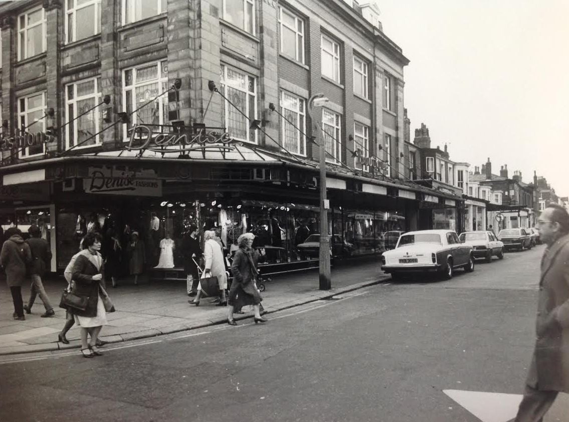 Lord Street in Southport in 1983, when retail dominated. Shoppers are pictured outside Denise Fashions, on the corner of Bold Street, while a man walks past Casa Italia on the opposite corner.