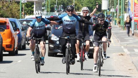 Pictures as Ride4Graeme cyclists raise thousands of pounds in memory of Graeme Rooney in Formby