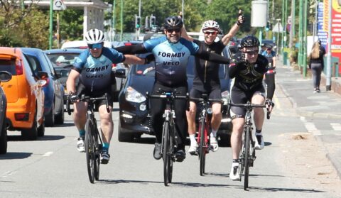 Pictures as Ride4Graeme cyclists raise thousands of pounds in memory of Graeme Rooney in Formby