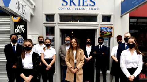 Everton star Simone Magill launches new bar area at Skies in Southport