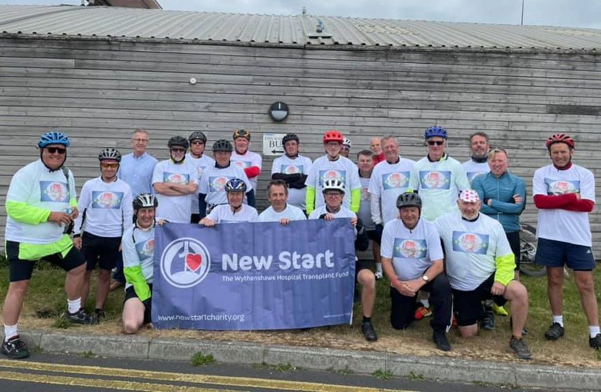 David Ayre and friends are cycling from Southport to Hornsea top raise money for the New Start heart charity in the David Ayres Coast2Coast Cycle Ride