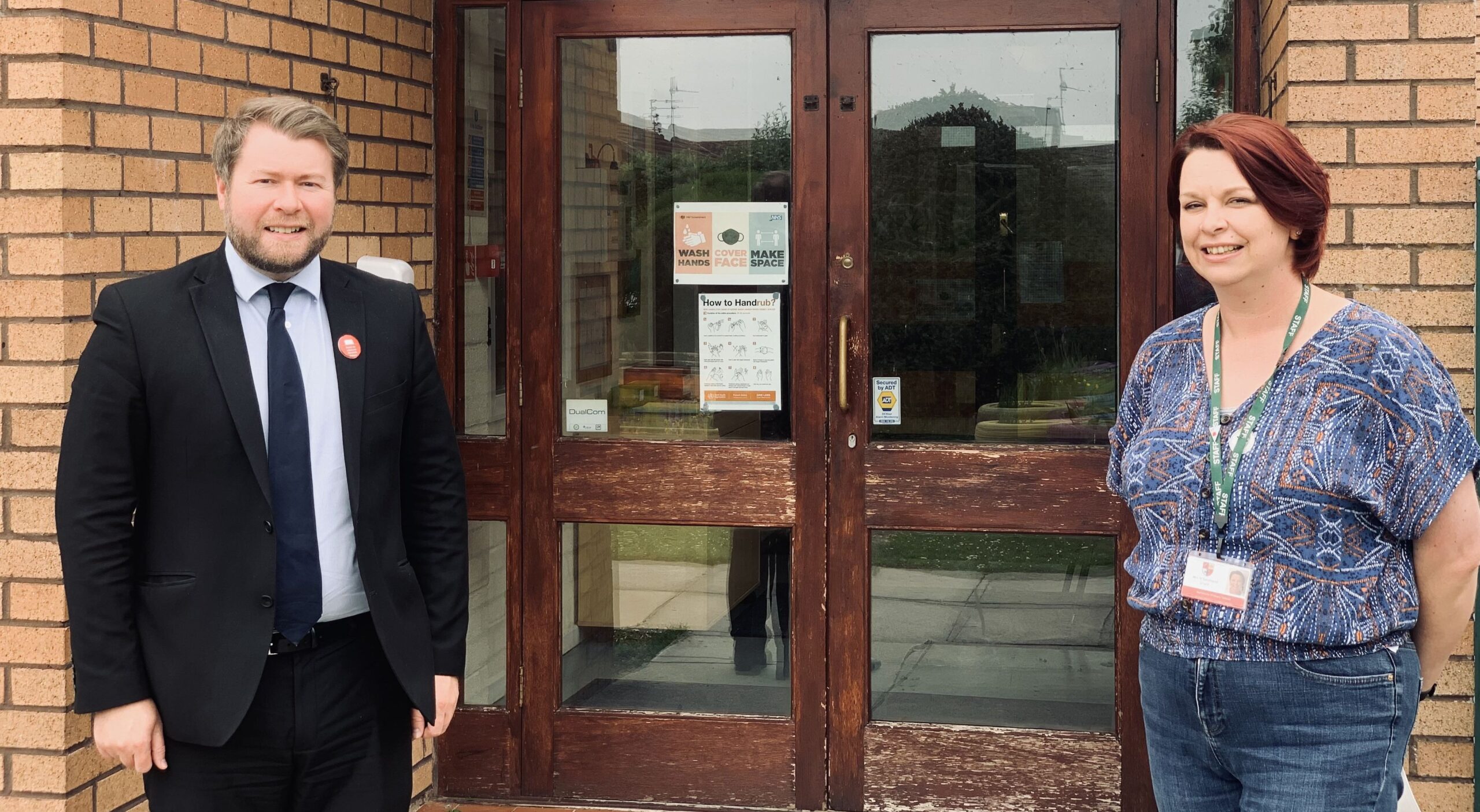 Damien Moore MP with Marshside Primary School head teacher Mrs Natasha Sandland