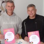 Jonny Johnstone and Colin Reilly have been thanked for raising £10,000 for Claire House childrens hospice by running up and down sandhills in Southport 500 times