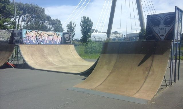 Newly refurbished Halfpipe at Southport Skate Park