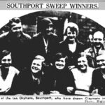 The Ten Orphans. Betty Bury Hulm is front row left here, her best friend, Ethel Hunter, beside her, with Auntie Flo second from the right on the top row