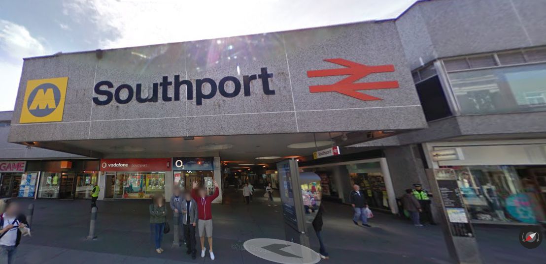 Southport Train Station on Chapel Street in Southport