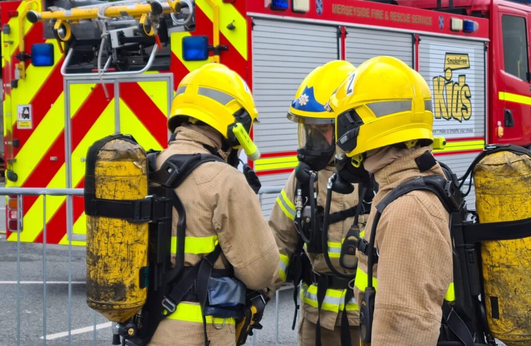 Merseyside Fire & Rescue Service firefighters