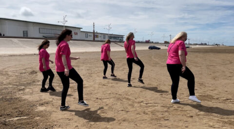 Sefton Council fostering team takes on viral TikTok Jerusalema Dance Challenge on Southport Beach