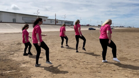 Sefton Council fostering team takes on viral TikTok Jerusalema Dance Challenge on Southport Beach