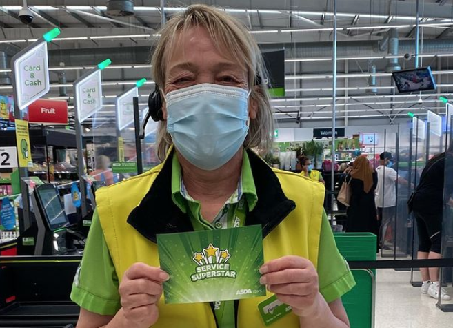 Noreen, a much-loved worker at the Asda supermarket in Southport, has enjoyed national recognition for her friendly manner and helpfulness