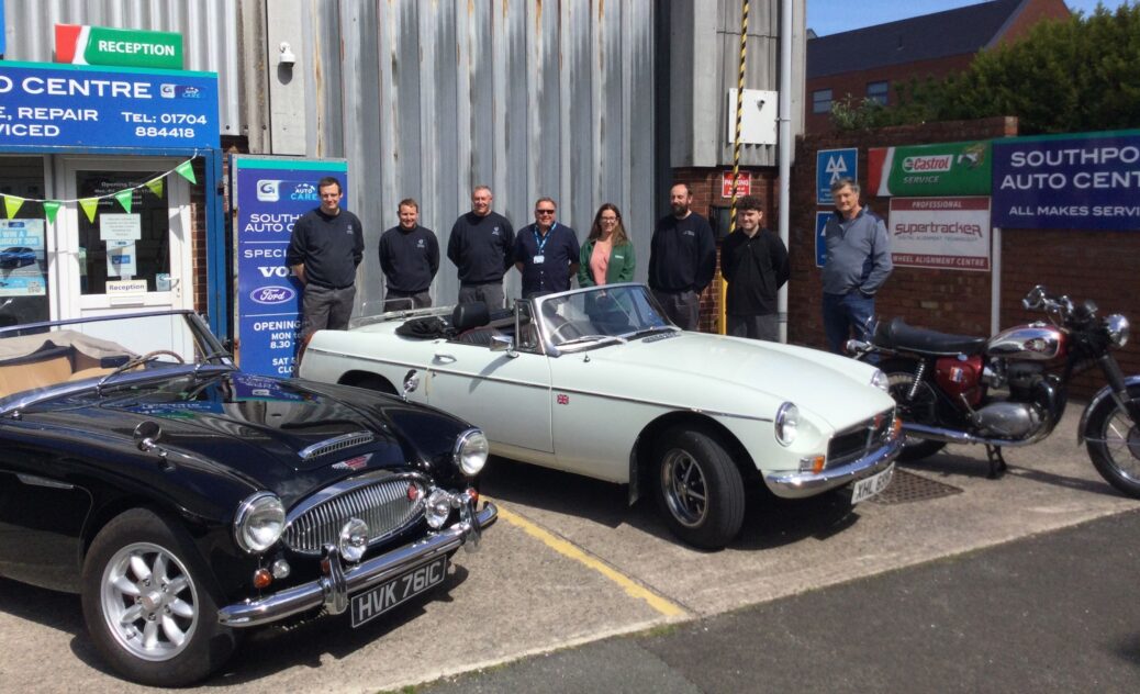 Southport Auto Centre is staging a classic car and motorcycle display to raise funds for Macmillan Cancer Support and the Southport Cancer Information and Support Centre