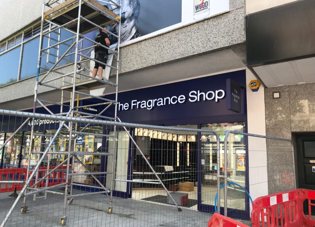 Work continues on The Fragrance Shop on Chapel Street in Southport town centre ahead of its opening. Photo by Andrew Brown Media