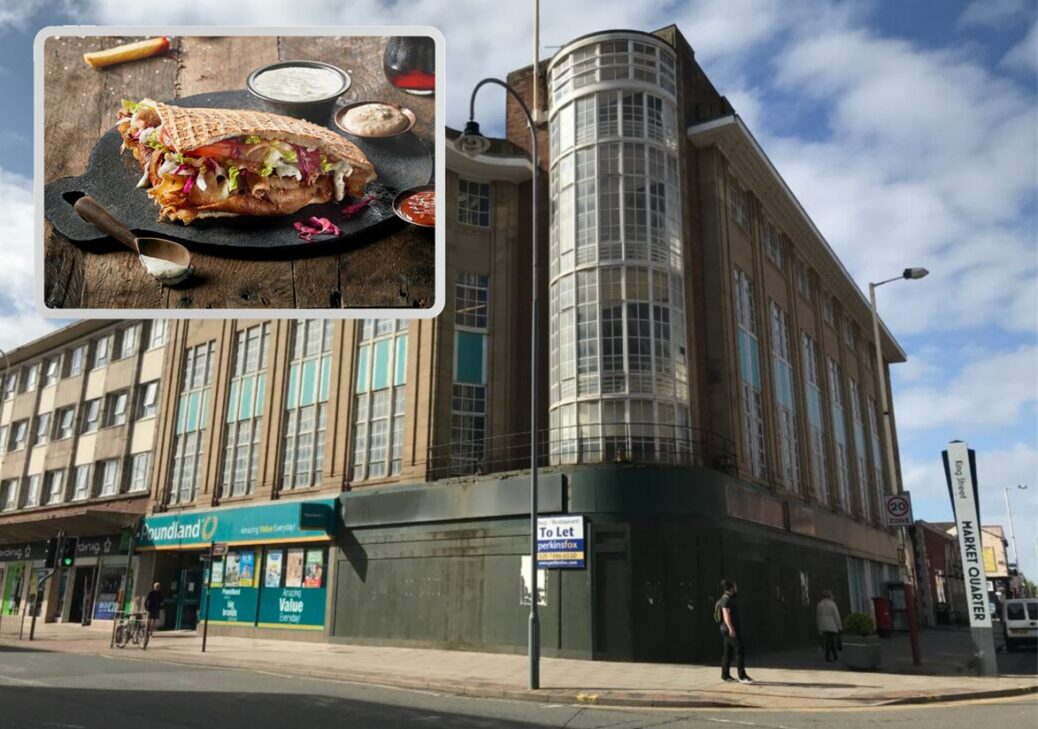 German Doner Kebab is opening a new store in the former McDonalds / Co-Operative building on the corner of Eastbank Street and Market Street in Southport, in the growing Market Quarter. Image by Andrew Brown Media