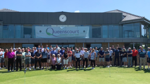 Golfers raise £7,500 for Queenscourt Hospice through charity event at Hurlston Hall Golf Club