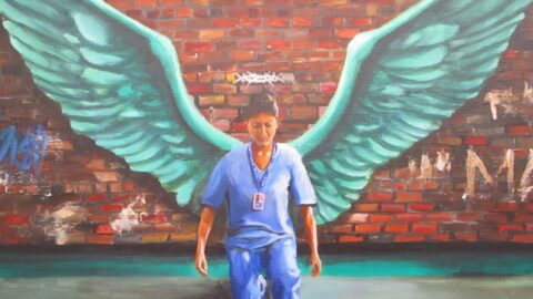 Moving painting honouring our NHS Covid heroes goes on display in Southport