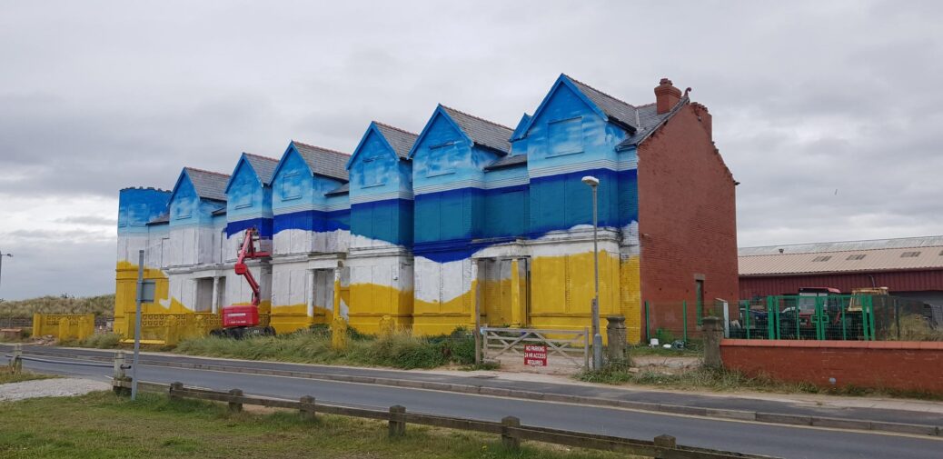 Street artist Paul Curtis is creating a new mural at Toad Hall in Ainsdale in Southport