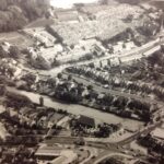 An aerial photo of Churchtown in Southport in the 1960s