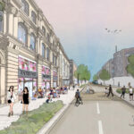 An artist's impression of The Enterprise Arcade on Eastbank Street in Southport