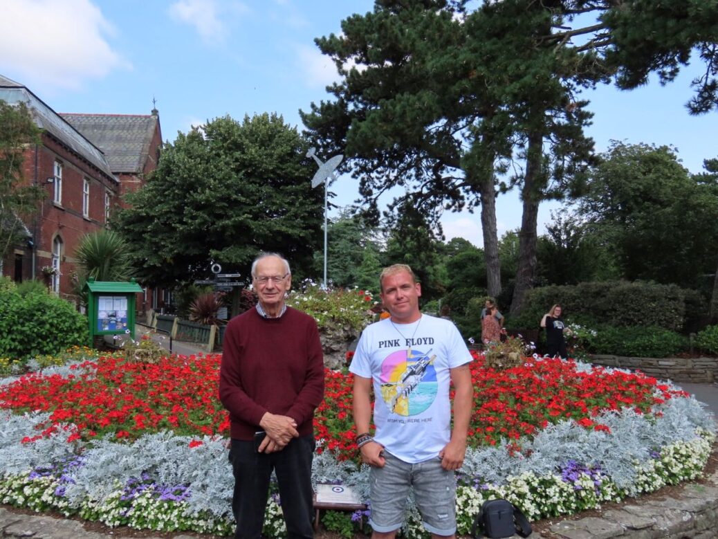 Botanic Gardens Community Association Chairman David Cobham (left) and Make A Change For Ben campaigner David Rawsthorne (right) at the Botanic Gardens in Churchtown in Southport. Photo by Andrew Brown Media