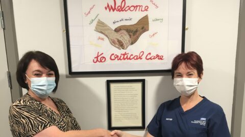 Southport Hospital Critical Care Unit receives moving new ‘holding hands’ artwork