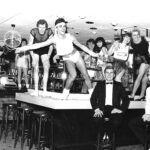 Lots of fancy dress on display at this bar in Southport in May 1984