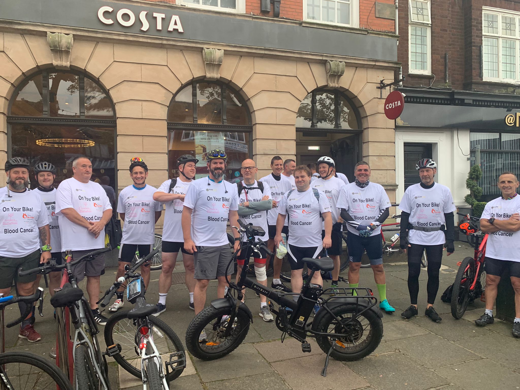 Members of Southport Hesketh Round Table have raised nearly £7,000 for charity after cycling to all three Clatterbridge centres in Merseyside.