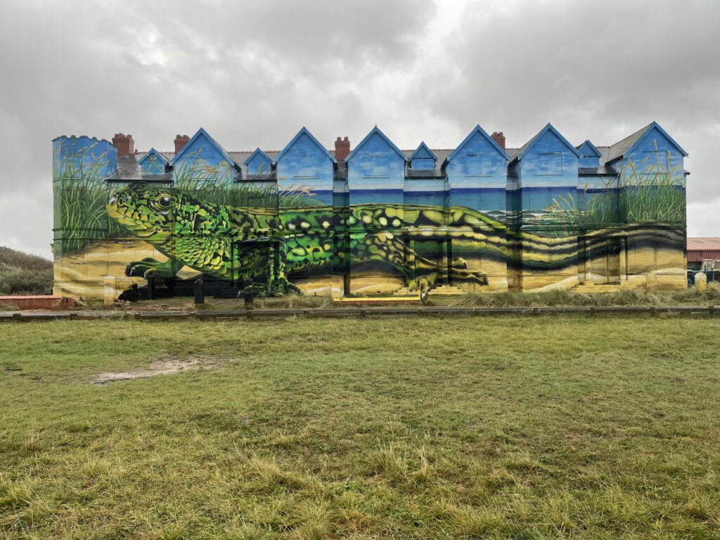 The mural at Toad Hall in Ainsdale in Southport