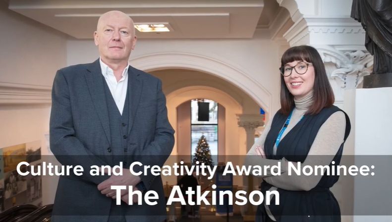 The Atkinson in Southport won two major awards at the 2020 Liverpool City Region Culture and Creativity Awards. The arts and cultural hub on Lord Street was honoured for its outstanding contribution towards culture, and for how well they adapted to the Covid-19 pandemic. Pictured are Stephen  Whittle (left) and Charlotte Down (right from The Atkinson