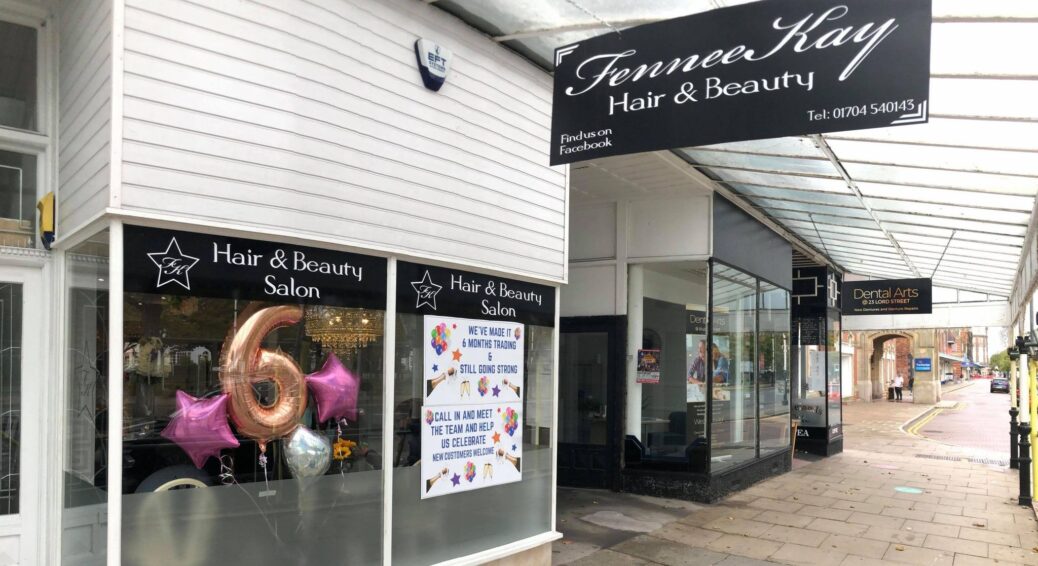 The FenneeKay hair and beauty salon on Lord Street in Southport