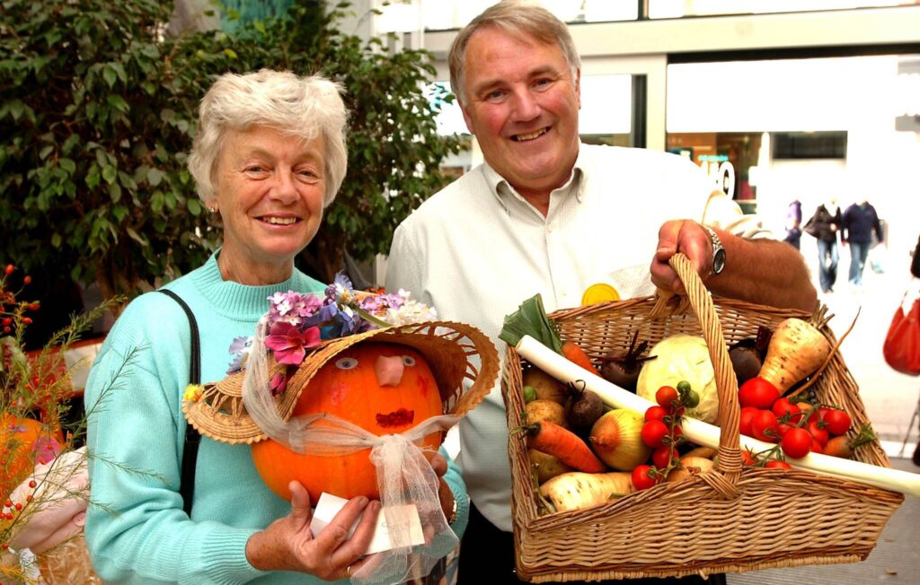 Alan Foxall and Southport Chrysanthemum and Gardening Society present their Autumn Show at Marble Place shopping centre on Chapel Street in Southport. Photo by Andrew Brown Media