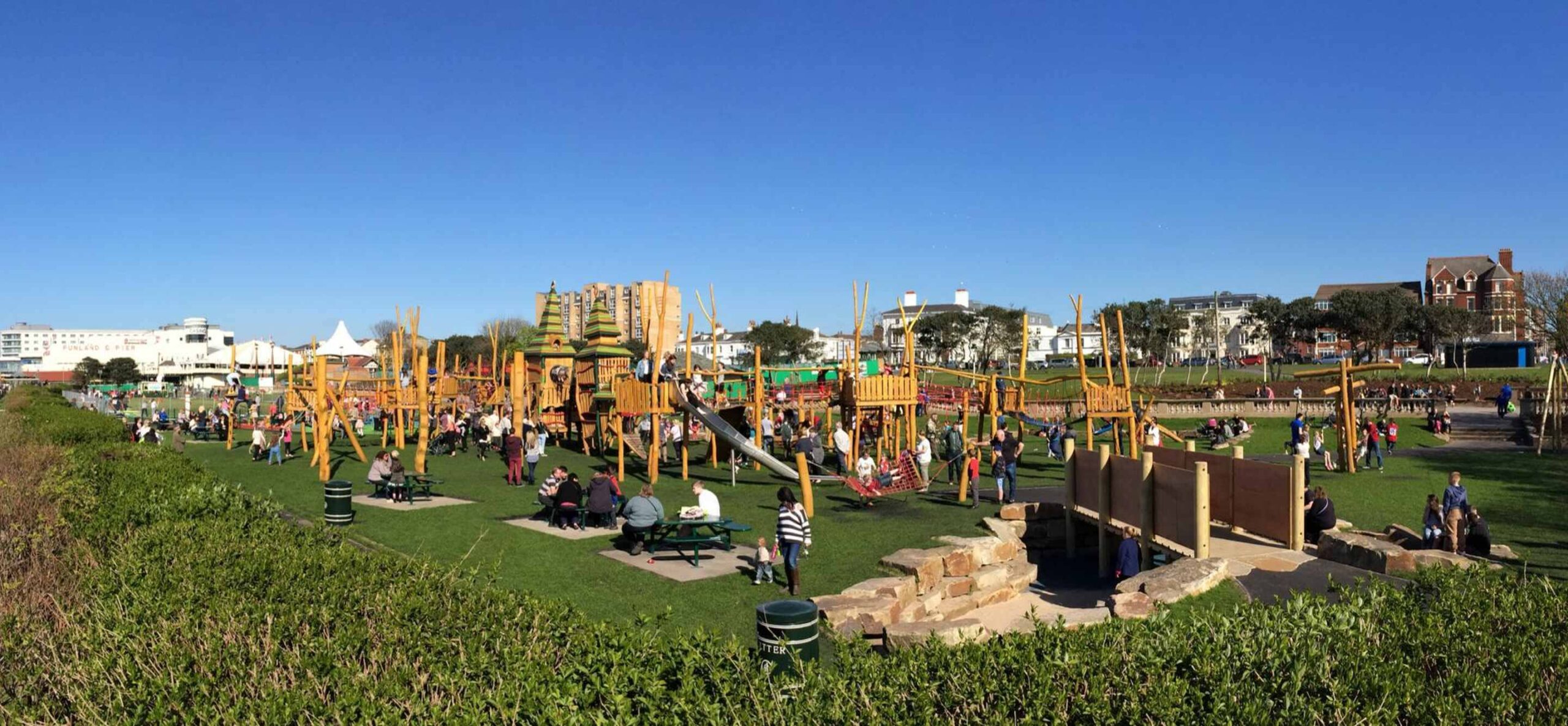 The playground at Kings Gardens in Southport 