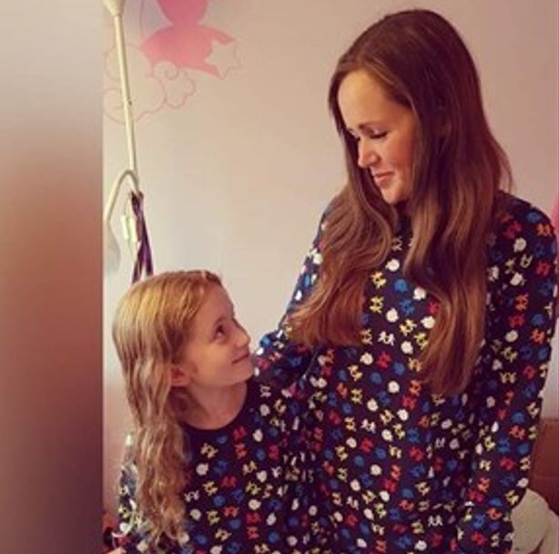Little Lexie and her Mum, Lois pictured just two weeks after Lexie's accident