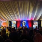 Hal Cruttenden performs at Southport Comedy Festival in a marquee provided by Elite Marquees