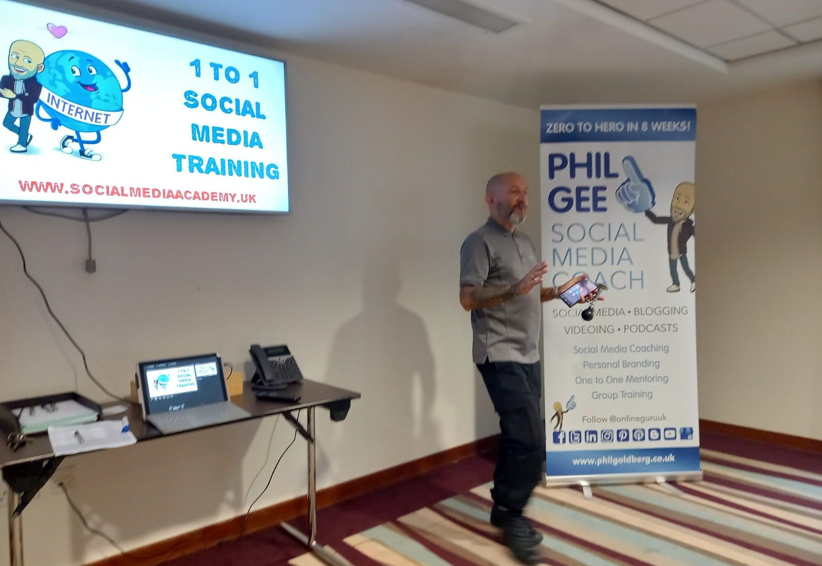 Networking with Gee's Connecting Businesses. Owner Phil Gee