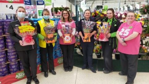 Southport ASDA Community Champion Sharon raises £1,000 for Tickled Pink breast cancer appeal