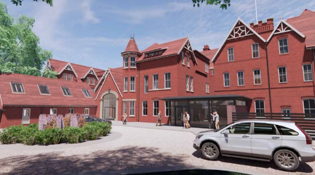An artist impression of how Birkdale Retirement Village Ltd plans to transform the site of the former Birkdale School for Hearing Impaired Children in Birkdale in Southport into extra care accommodation